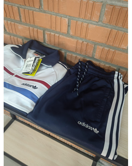 Костюм спортивный adidas светофор белый на манжете