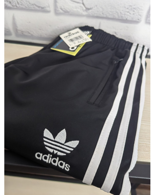 Штаны спортивные adidas эластик черные