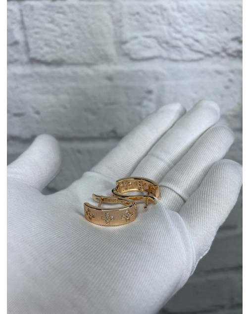 Серьги из медицинского золота