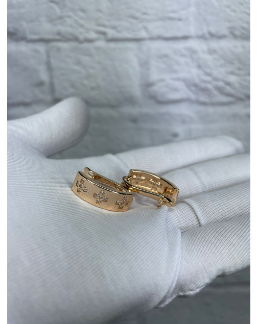 Серьги из медицинского золота