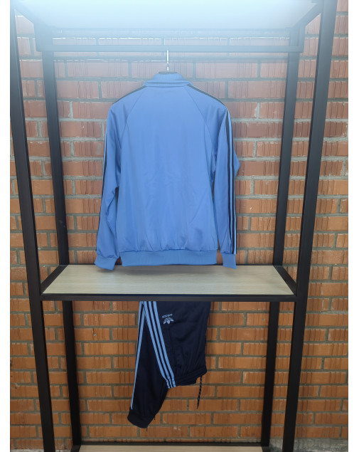 Костюм спортивный adidas голубой на манжете