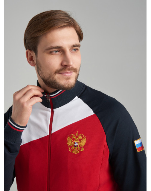 Спортивный костюм мужской RUSSIA 11M-RR-1309A RED-N-ROCK'S Спортивный костюм мужской RUSSIA 11M-RR-1309A RED-N-ROCK'S