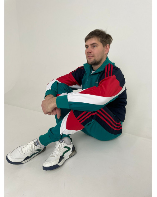 Костюм спортивный Adidas 90х «Veber» «Балалайка» зеленый